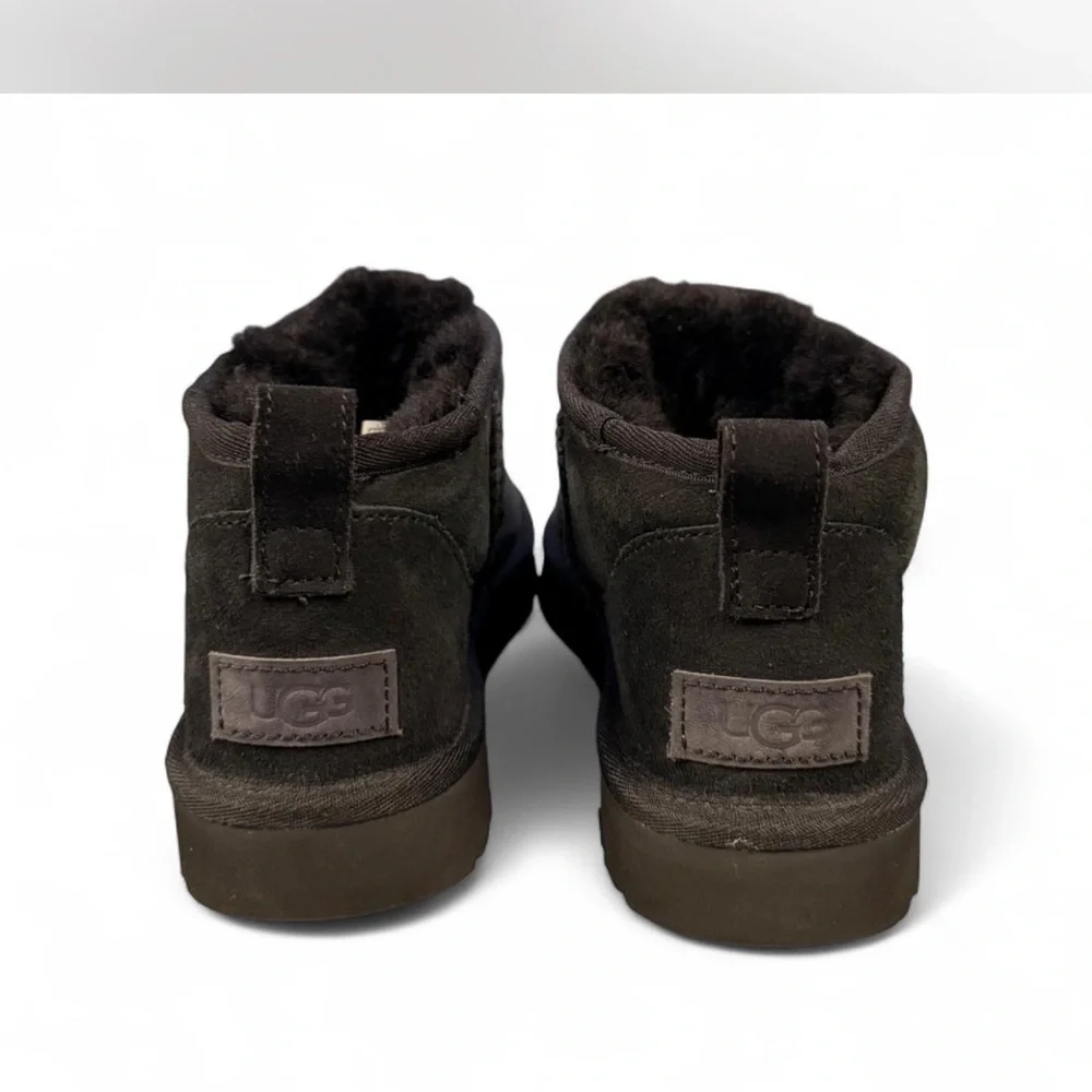 UGG Black Suede Ankle Boots
